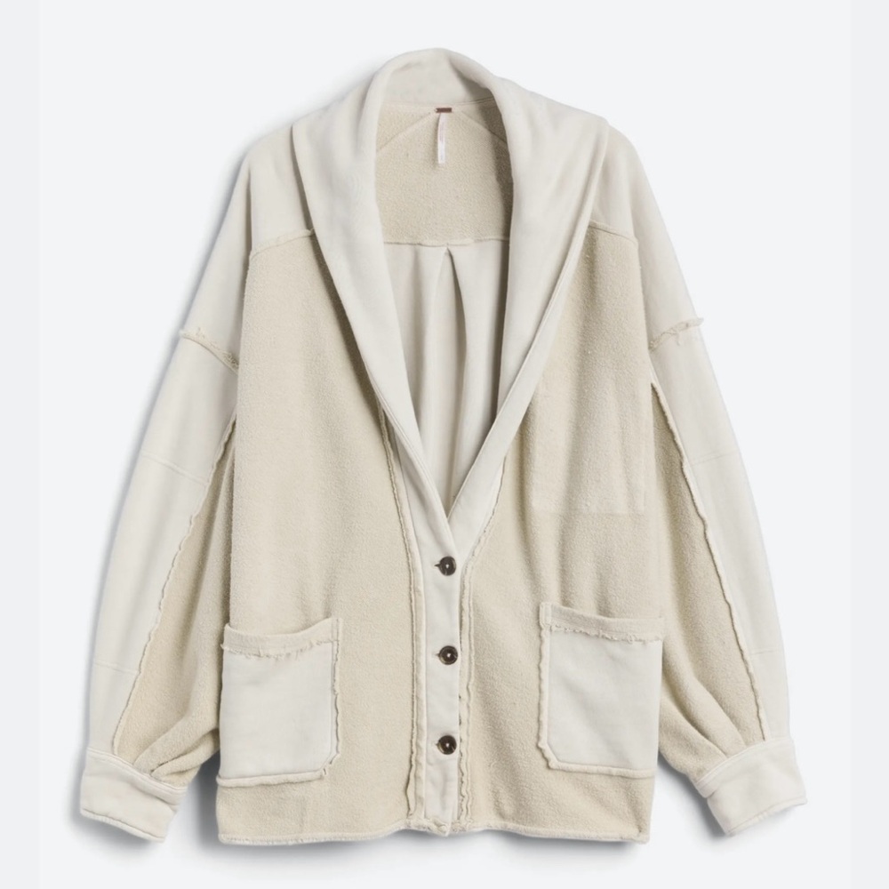 Free People Jordan Reverse Fleece Shacket.